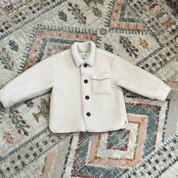 Zara girls 2-3 years cream coat - Picture 1 of 7